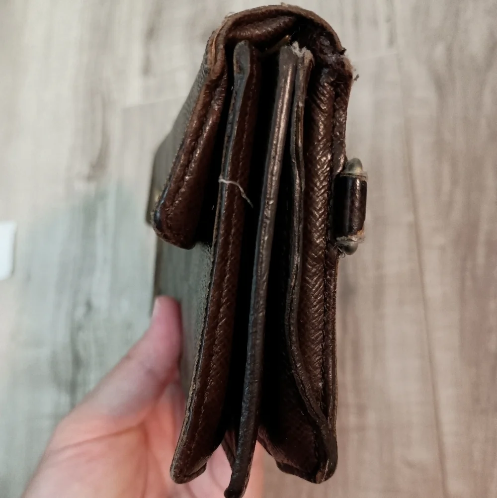 LOUIS VUITTON Damier Ebene Accordion Bifold Long Wallet